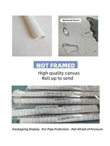 1 bức tranh treo tường thư pháp không khung, trang trí nhà Hồi giáo hiện đại, áp phích chữ Ả Rập cho phòng khách, phòng ngủ và văn phòng, quà tặng tinh thần phong cách cổ điển mang tính thẩm mỹ Trung Đông - Nhiều màu - Xem 7