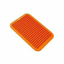 1pc Trivet Set, Includes Silicone Trivet Mat, Heat Resistant Countertop Pad, Silicone Pot Holder, Kitchen Hot Pad, Silicone Drain Mat, Large Wave Pattern Induction Cooktop Protector, Coasters, Placemats - Multicolor - View 9