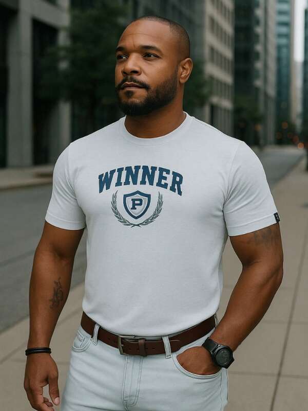 Camisa Camiseta Masculina Basica Manga Curta 100% Algodão Lançamento Premium Estampada PontoBR