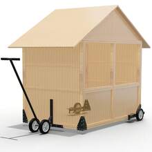 Chicken Coops Wheels Kit - Portable Poultry Tractor Mobilization Steel Chicken Coops Accessories - Set Of 6 Chicken Run Wheels-Chicken Cage Not Included-Patent Pending - 均碼 - 查看 1