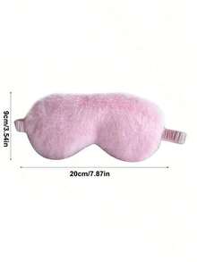 1pc Plush, Warm, Comfortable, And Light-Blocking Sleep Mask. Soft Plush Eye Mask - Eye Patch - Nap Health Eye Mask - Silk Plush Sleep Eye Mask - Comfortable Eye Mask - Colorful Satin Nighttime Light-Blocking Eye Mask - A Small Gift Or Surprise For A Friend. - Multicolor - View 8