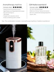 1 máy khuếch tán tinh dầu điện màu trắng, thích hợp sử dụng tại nhà, xe hơi, khách sạn, có thể treo tường/để bàn, 5 chế độ hoạt động, sạc USB, 6 lựa chọn tinh dầu. Thích hợp cho ô tô, nhà ở, phòng khách, phòng ngủ chính và văn phòng. Cung cấp nhiều tùy chọn bộ sản phẩm (Tùy chọn: 1/2/3 chai tinh dầu + 1 máy khuếch tán) để lấp đầy căn phòng bằng hương thơm. - trắng - Xem 21