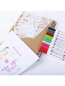 Double-Ended Pen For Lettering And Drawing, 12 To 120 Colors, Brush And Fine Tip. - 每盒120種顏色 - 查看 6