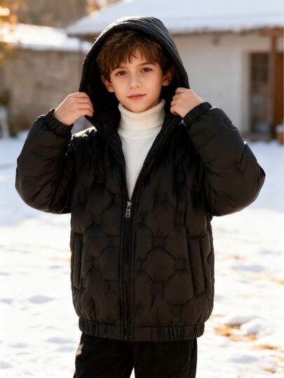 Tween Boys' Outdoor Casual Padded Wind & Cold Proof Jacket