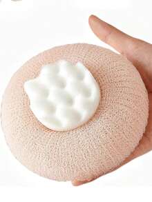 Exfoliating Bath Brush, Super Soft Bath Sponge Cleaning Brush, Bath Sponge Cleaning Brush, Suitable For Adults, Children And Pregnant Women To Massage Body And Exfoliate - Baby Pink - View 1