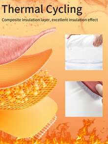 男士高领保暖内衣套装 - 白色修身款，加厚保暖内衬，锁住温度，透气保暖，冬季防寒打底 - 白色 - 查看 4