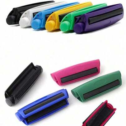 1个便携式快速卷烟器，易于使用的锥形设计，无需用电，小巧的塑料卷烟器，每次都能完美卷出香烟，适用于散装烟丝塑形，吸烟配件礼品，带手柄，适合居家、旅行、商务使用，方便的卷烟工具，必备的日常清洁工具，吸烟配件，时尚设计，操作简单，适合所有季节，圣诞节、复活节、万圣节礼物