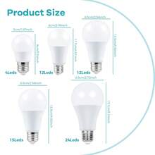 25W LED Smart Bulb RGB With Remote Control E27/E26 Colorful Indoor 220V/110V Multi-Color Changing Dimmable Recessed Ceiling 5W Bedroom Holiday Night Decoration 15W 4 Flashing Modes Party Bar Spotlight 20W Living Room Gaming Backlight Atmosphere Light 10W - RGB Bulb-with 24key Remote(E27/E26) - View 11