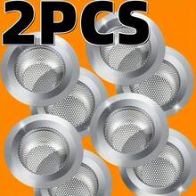 1pc Stainless Steel Kitchen Sink Strainer - 4.5 Inch Wide Rim, Rust-Resistant Food Waste Collector, Easy To Clean, Fits Drain Filter - Multicolor - View 1
