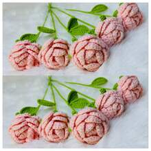 onEternal 1/10pcs Handmade Crochet Rose Flowers, Decorative Bouquet, Artificial Flowers, Handmade Flowers, Yarn Flowers. Bridal Bouquet, Her Gift, Mother's Gift, Teacher's Gift, Creative Gift. Suitable For Home Decor In Restaurant, Living Room, Bedroom, Wedding, Party. Ideal For Spring/Summer Decor, Christmas, New Year, Valentine's Day, Thanksgiving, Back To School, Wedding, Birthday, Anniversary