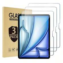 【3片装】适用于 iPad Pro 12.9/11、iPad Air 10.9、iPad 10/9、iPad Mini 6 的钢化玻璃膜 - 9H 硬度高清防刮屏幕保护膜，附带安装套件 - ipad 高清強化膜 3片裝 - 查看 14