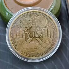 قطعة واحدة من عملة تذكارية لاتخاذ القرار YESNO، عملة محظوظة، عملة معدنية ثلاثية الألوان (ذهبي، فضي، نحاسي)، مناسبة كهدية لصغار السن، الأزواج، الزملاء، الأصدقاء، كبار السن، الأطفال، زملاء الفصل. قابلة للاستخدام كهدايا أعمال، هدايا إعلانية، هدايا ترويجية، هدايا عيد، جوائز وتذكارات.