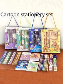 1-Piece Set Of Capybara Notebook Stationery | Astronaut Notebook | Cat -4 Random Styles, 1 Suitable For Student And Office Use - Multicolor - View 3