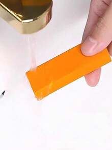 Magic Cleaning Eraser, Rubber Material, Easily Removes Stains And Rust - Suitable For Bathroom Glass And Kitchen Cookware, Household Kitchen Cleaning Tool, Faucet Cleaning Eraser, With Non-Slip Handle And Base - Multicolor - View 9