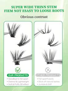 600/570 CÁI D Curl Cụm mi riêng lẻ Công suất lớn 30D + 40D + 50D + 60D + 80D + 100D + 120D + 160D Cụm mi tự làm 10-16mm Vẻ ngoài tự nhiên & Dày hơn & Mượt & Siêu mềm & Siêu nhẹ Bộ mi giả phân đoạn riêng lẻ có thể tái sử dụng Bộ nối mi kèm dụng cụ trang điểm 2 cọ mi cho người mới bắt đầu sử dụng tại nhà hoặc khi di chuyển Cho cuộc sống hàng ngày & Đám cưới & Tiệc tùng & Lễ hội âm nhạc & Ngày của Mẹ Cụm mi, Cụm mi, Lông mi riêng lẻ, Lông mi, Lông mi giả - Nhiều màu - Xem 9