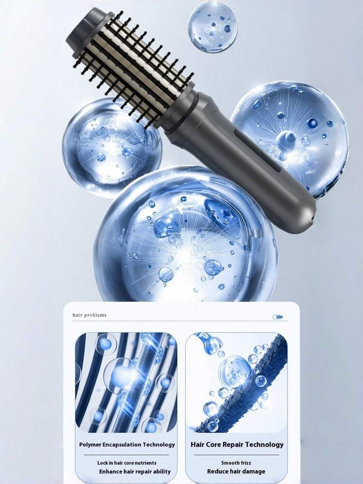 这款无线卷发梳集卷发、直发和拉直功能于一体。它加热迅速，是一款三合一便携式无线卷发棒。内置2600mAh USB充电电池，采用等离子加热技术，可用于卷发、造型、抚平毛躁，打造各种发型。迷你卷发棒方便携带，让您随时随地轻松造型。它是年轻人、职业女性和忙碌妈妈的理想之选，也是情人节和圣诞节的绝佳礼物。 - 彩色 - 查看 8