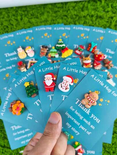 5pcs Beautiful Christmas/Adventure And Encouragement Gift Set, Including Motivational Cards, Cute Resin Ornaments, And Christmas Decorations. Lightweight, Practical, And Excellent Value, It's Christmas Gift, Children's Christmas Gift, Or Home Christmas Decoration. A Symbol Of Love And Friendship, It's The Best Keepsake For Friends And Family.