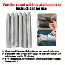 低温家用药芯焊条 - 快速熔化的药芯焊条，适用于不锈钢、铜、铁、铝等材料 - 适用于水箱和管道焊接，经久耐用，无需电池，焊接配件，管道焊接，时尚金属表面，优质金属材料，无需电池，焊条，焊接配件，焊接工具