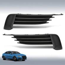 Front Bumper Lower Left & Right Side Grills For A3 S3 2013 2014-2017 1Pair - Black - View 12