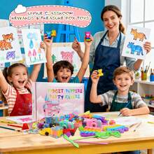 1288pcs Party Favors, Christmas Fidget Toys Set, Box Toys For Classroom Carnival Prize Rewards, Goodie Bag Stuffers Birthday Gifts Fidget Toy Bulk For Boys And Girls - 米色 - 查看 5