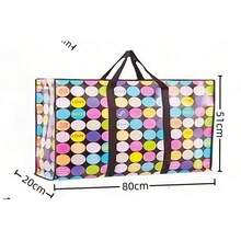 带拉链和提手的大型移动包 - 防水 - 耐用储物袋，节省空间，可折叠放平，可替代移动箱 - 彩色 - 查看 9