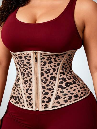 1pc Waist Trainer Belt With Zipper Corset High Compression Body Shaper For Women Shapewear Tummy Control Girdle