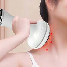 An Easy-To-Use, Comfortable, And Lightweight Electric Meridian Brush Personal Massager/Massage Device - A Home Electric Meridian Brush/Gua Sha Tool To Relax Body Muscles. A Christmas Gift. - trắng - Xem 5