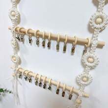 Soporte para lazos y diademas - Exhibidor de diademas montado en la pared de tela con secciones codificadas por color, asa de colgar grande y decoración superior tipo cuentas - Organizador de almacenamiento de lazos para cómoda o exhibición de accesorios sin muñecas (fácil de colgar) - Multicolor - Ver 5