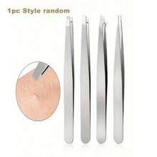 4 Stück Präzisionspinzette Set für Augenbrauen, professionelle Edelstahl Pinzetten für Augenbrauen - großartige Präzision für Gesichtshaare, Splitter und eingewachsene Haar Entfernung Augenbrauen Trimmer Haar Entfernung, Gesichtshaarentfernung, Haarschneider, Haarschneider, Barbierzubehör, Haarschnitt, Tasche, Organizer, Aufbewahrung, Haarzubehör