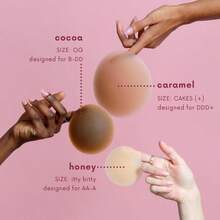 Cake Triangle Invisible Chest Patch Nipple Patch Say Goodbye To Sticky Feeling For Daily Necessities - Caramel - Xem 5