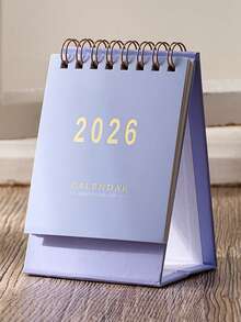 1pc Minimalist Solid Color Desktop Calendar, Decoration, Date View, Memo, Morandi Color 2026, Information Reminder - Multicolor - View 8
