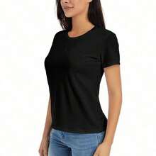 Women T-Shirts - Black - View 2