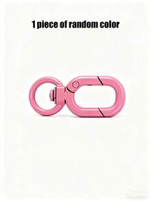 Hebilla oval de metal de moda, se puede abrir como llavero, gancho para bolso, clip de extensión, hebilla para cadena de perro, accesorios de equipaje, hebilla para senderismo, muy adecuada para usar mientras se viaja, accesorios de viaje, adecuada para correas de billetera, llaves, manualidades, ganchos, accesorios DIY - Multicolor - Ver 12