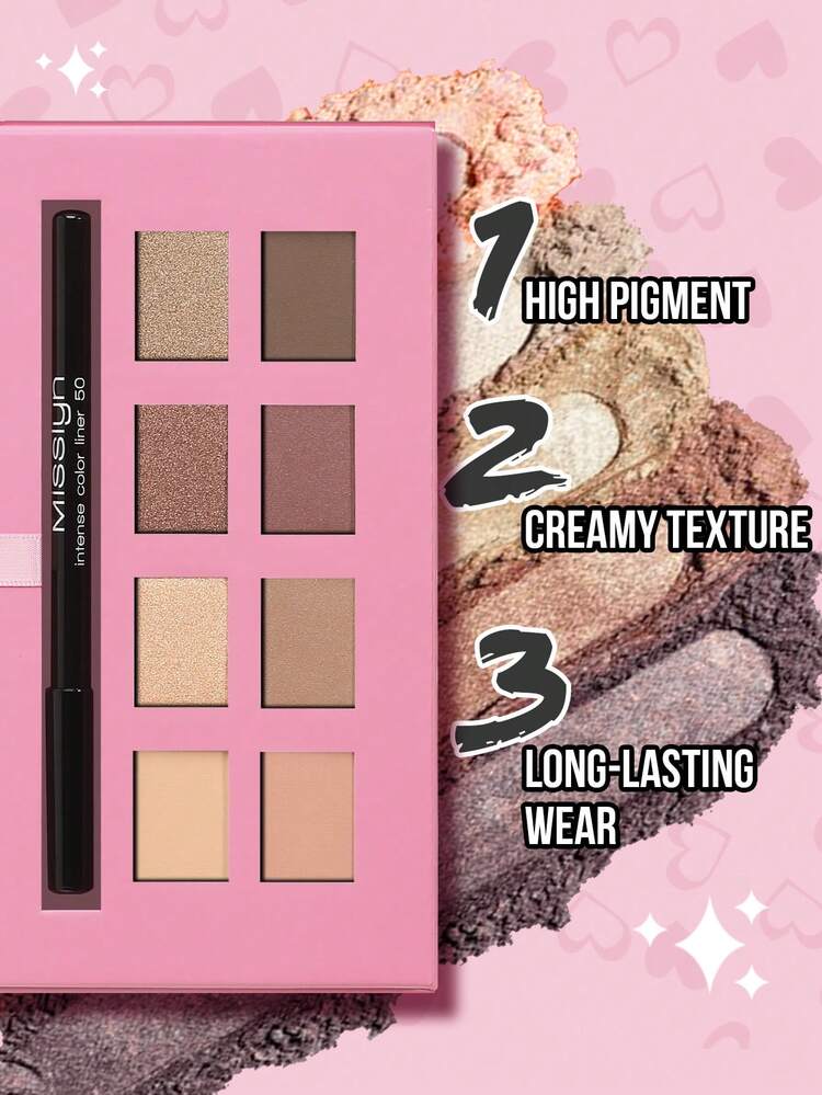 Bảng phấn mắt MISSLYN Perfect Match, Quà tặng Ngày Valentine, Phấn mắt màu xanh dương, Bộ phấn mắt và kẻ mắt, Phấn mắt Perfect Match, Bảng trang điểm hàng ngày, Bảng phấn mắt và kẻ mắt 8 màu, Bảng phấn mắt ngọc trai, Bảng phấn mắt màu nude, Bảng phấn mắt ánh kim, Bảng phấn mắt lên màu đều, Bảng phấn mắt dễ tán, Trang điểm mắt, Bộ trang điểm mắt, Bộ phấn mắt, Ngày của Mẹ, Lễ Phục Sinh - #4 Cánh hoa khỏa thân+50 - Xem 3