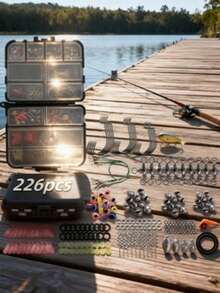 DaBen Fishing Lure Set 26/84/78/138/284pcs Soft Hard Baits Metal Jig Spoon Gear Layered For Bass Pike Crankbait Tackle Accessories