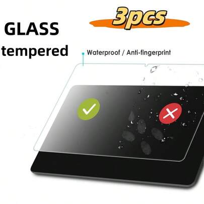 White Tablet Screen Protector 3pcs Clear High Definition Screen Protector Film Applicable To A9PLUS/A9/S7/S8/S9/S10/S10FE+/S7FE/S9FE/S9F 10.5/T295 And Other Tablet PC Series They Are E/TAB A Series Easy To Install With High Clarity And Transparency Scratch-Resistant And Wear-Resistant Tempered Glass Screen Protector Mother's Day Gift Anniversary