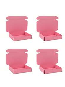 粉色包装盒，适用于电商包装、粉色礼品盒，非常适合DIY项目、儿童礼物、母亲节礼物、批发/零售运输，以及运输和储存各种小物件。礼品盒，小型企业用品，价格实惠。 - 彩色 - 查看 11