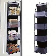 1pc Multi-Compartment Hanging Storage Bag - Organized Pockets For Clothes, Hats, Shoes And Towels. Suitable For Bedroom, Bathroom And Other Rooms. Great Gift For Holidays. - Multicolor - View 4