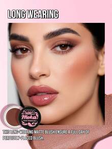 Phấn má hồng MISSLYN Shimmering Mocha Velvet, chất phấn mềm mịn như kem, dễ tán, màu sắc bền lâu, 6 tông màu, nhẹ nhàng và dễ pha trộn, lên màu chuẩn, lớp trang điểm tinh tế, thương hiệu trang điểm chuyên nghiệp, phù hợp cho phụ nữ và bé gái, sản phẩm không thể thiếu trong mùa đông, phong cách Y2K, thời trang đa năng, quà sinh nhật, quà Valentine, quà dự tiệc, quà năm mới, màu sắc đẹp nhất, không thử nghiệm trên động vật và thuần chay. - #9 KẸO CARAMEN - Xem 5