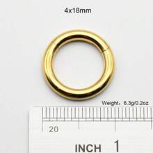 1 Piece Large Gauge Septum Clicker 10mm-2mm 12G Round Smooth 316L Stainless Steel Earplugs Piercing Single Hinged Clicker Segment Hoop Ring Big Nose Piercing Punk Ear Expander Septum Piercing Segment Clicker Rings Earweight Body Jewelry - Gold Nose Ring - View 46