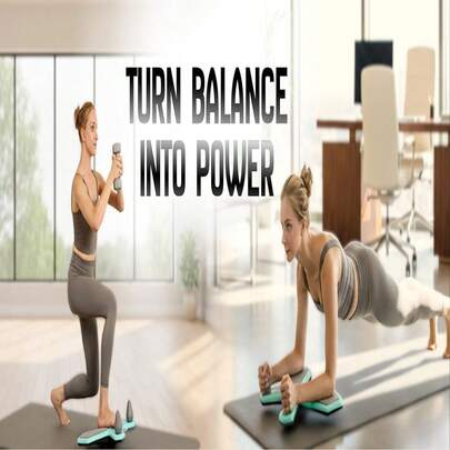 Wobble  Board For Core Workout,Push Up Board With  Phone Holder,Portable Pushup Board  Equipment, Gym Accessories For Men & Women