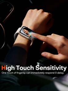 8pcs New Transparent Soft TPU Screen Protector Film Compatible With Apple Watch Series 10/Ultra/SE/8/7/6/5/4/3/2/1 38/40/41/42/44/45/49mm - Clear - View 2