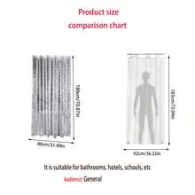 3D Transparent Pebble Pattern Decorative Waterproof Bathroom Shower Curtain Set, High-End Thick Shower Curtain, Bathroom Divider Curtain - 3D Pebbles - View 10