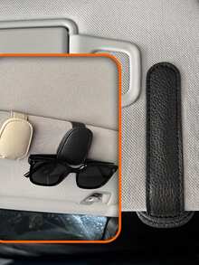 Universal Car Sun Visor Glasses Clip Fashion Glasses Holders Auto Eyeglasses Holder Car Accessories Vacation Camping Travel Back To School Essentials - Multicolor - View 11