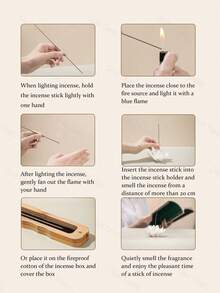 Bețișoare parfumate portabile de 5g pentru aromaterapie, 4 tipuri de parfum, relaxante și calmante, potrivite pentru dormitor, studiu, meditație, yoga, ceai de după-amiază și alte ocazii, pentru toate anotimpurile