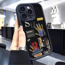 Sonder Hand Phone Case Artistic Typography Style For IPhone 17 16 15 14 13 12 11 Plus Pro Max. Express Yourself With A Unique And Creative Design A Thoughtful Gift For The Stylish Individual. - 黑色 - 查看 15