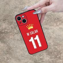 Funda de Teléfono Creativa No. 11 con Patrón de Uniforme de Equipo de Fútbol, Nueva y de Alta , Textura Mate Premium, Protección Completa de Lente, Antigolpes y Antihuellas, Compatible con iPhone 16/15/14/12/11/X/XR/XS/8/7/SE Mini Plus Pro Max Series - Mezcla de colores - Ver 6