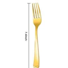 6pcs Stainless Steel Gold Dessert Salad Forks, Suitable For Home Kitchen Or Restaurant, Wedding Party, Size 7.5 Inches/19cm - Multicolor - View 11