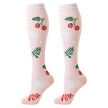 6 pares de calcetines de compresión deportivos de enfermera para mujeres y hombres, calcetines de compresión hasta la rodilla con estampado floral para enfermeras, deportistas, dentistas, médicos, para correr, ciclismo, senderismo. Calcetines de enfermera para el Día de la Enfermera - Multicolor - Ver 10