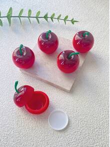 1/5个 8克 护肤水果樱桃空罐 眼霜 面部 身体 霜 容器 唇膏容器，便宜，圣诞礼物，化妆品，化妆工具，廉价商品，礼物，女士礼物，圣诞礼物 - 彩色 - 查看 3